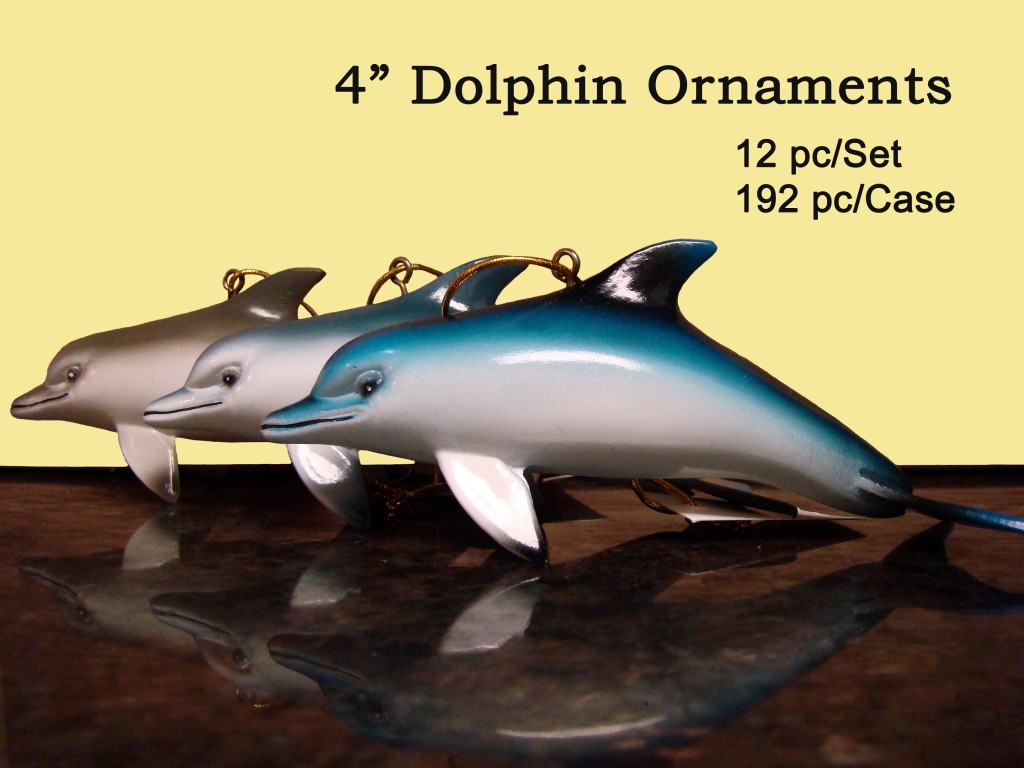 4" Dolphin Ornaments