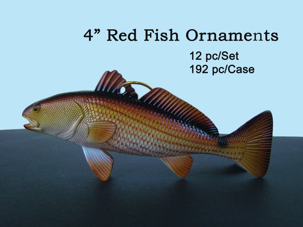 4" Red Fish Ornament